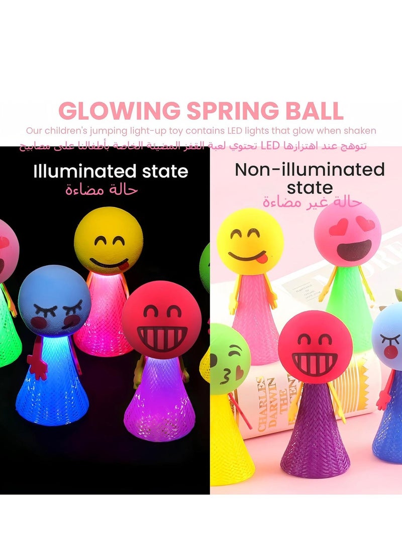 20 Pieces Jumping Gifts Spring Launcher Jumping Doll, Light Up Jumping Spring Launchers With Flashing LED, Pop Up To 4 Feet High, Kids Jumping Toys, Children's Birthday Gifts, Party Gifts For Boys And Girls (Random Color) - Image 3